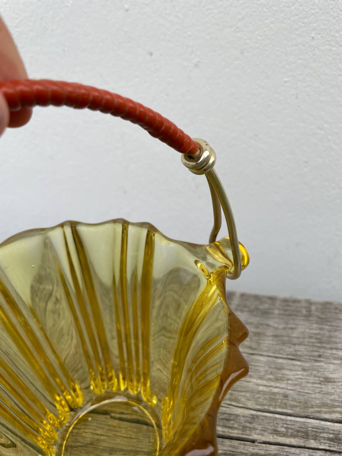 1970s glass ice bucket