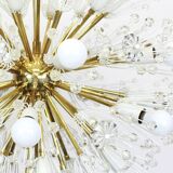 Gigantic brass star-shaped chandelier by Emil Stejnar, Austria, 1960s.