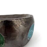 Ronéo black enamelled ceramic pocket emptier by Jean Kounietz