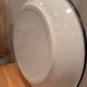 Vintage oval white enamel tray