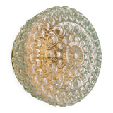 Vintage globe wall or ceiling light in molded glass