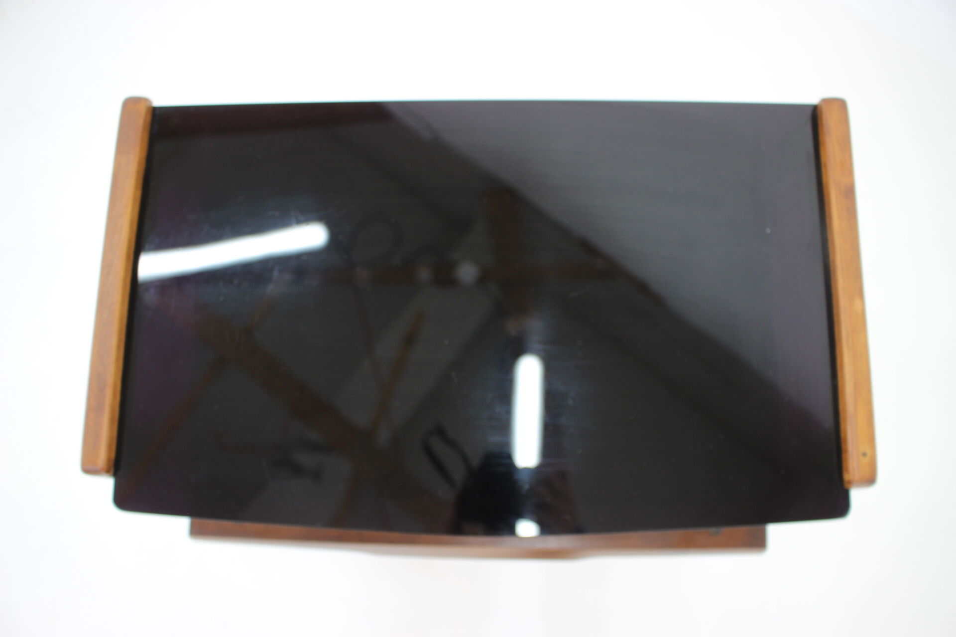 1960s pair of restored bedside tables, czechoslovakia