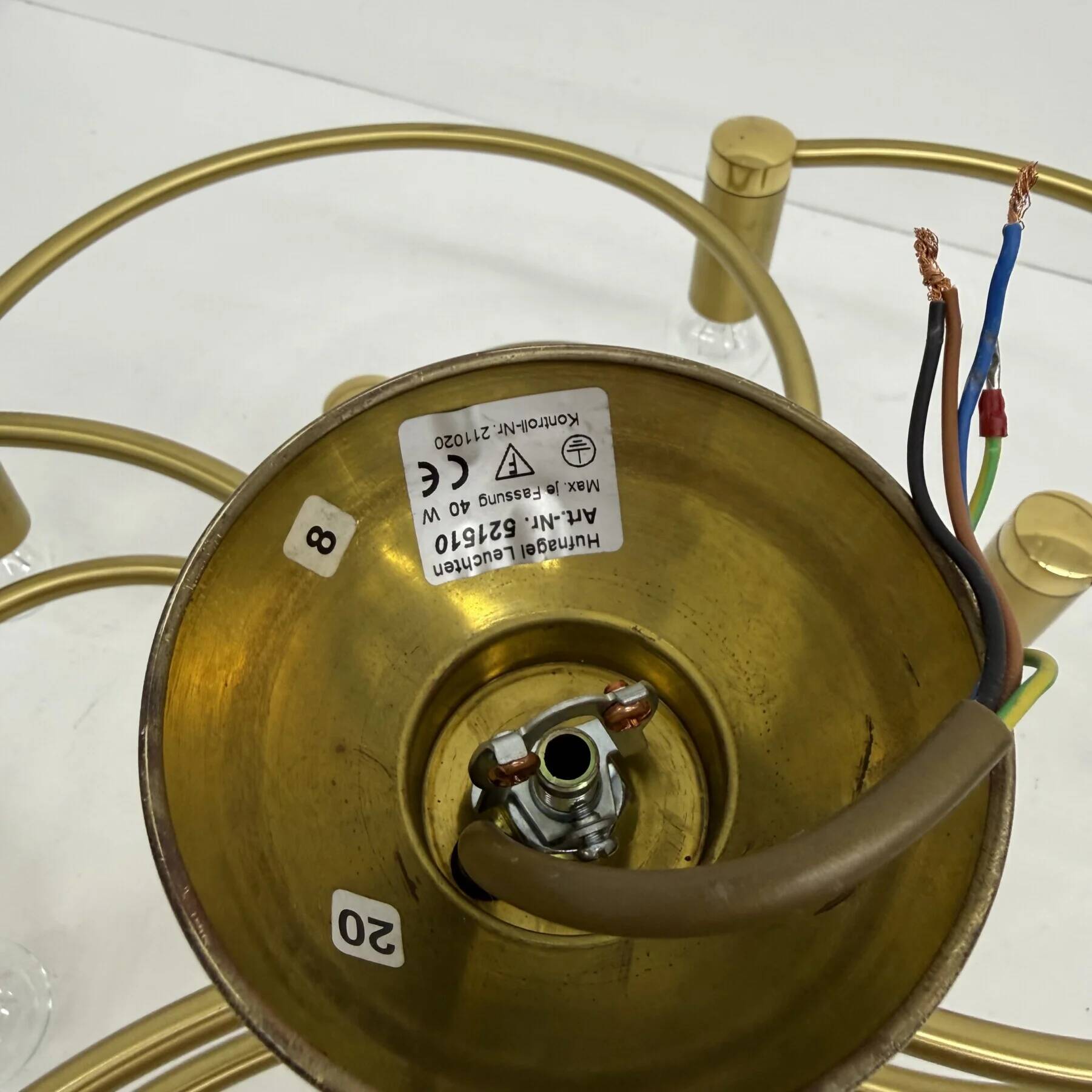 Vintage Hufnagel Leuchten ceiling light, 1970s
