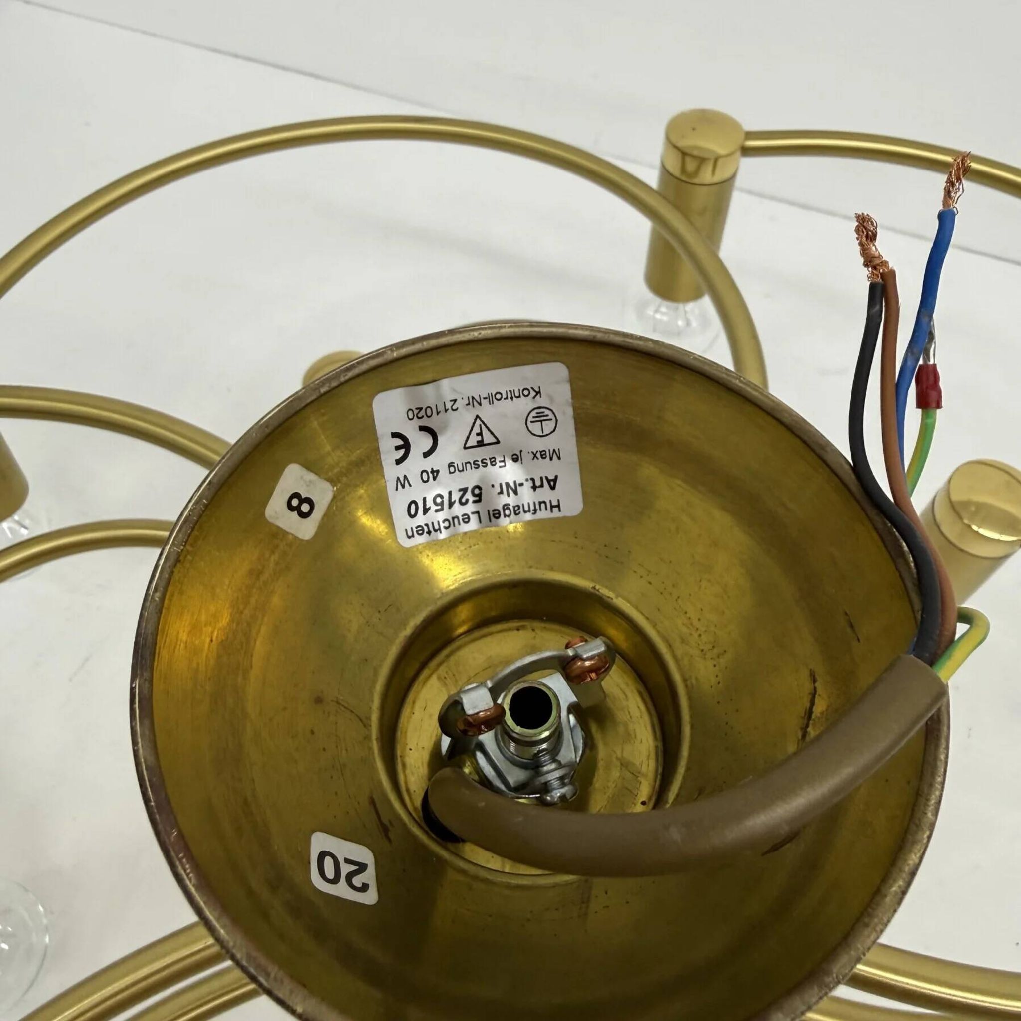 Vintage Hufnagel Leuchten ceiling light, 1970s