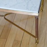 Brass marble coffee table from the 60's in the neoclassical style