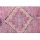 Vintage Turkish Hand-Knotted Wool Cotton Pink Runner Rug 91x288