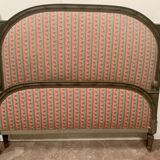 Louis XVI style bed in patinated beech, 20th century