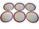 Deep plates opaque porcelain Digoin Sarreguemines model Pasteur