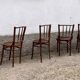 Series of 6 parisian bistro chairs 1950