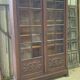 Oak display cabinet/bookcase - Breton regional style - early 20th century