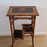 Bamboo side table late 19th century Perret and Vibert style