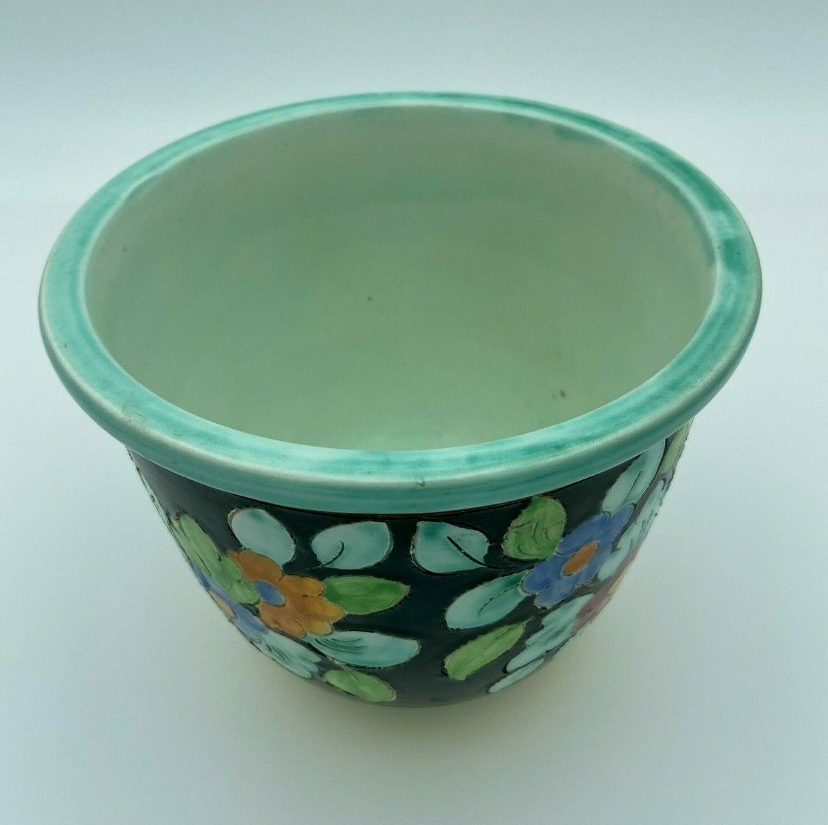 Cerart monaco cerart 3,811 polychrome decor floral 1950