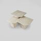 A set of 3 vintage italian travertine nesting tables