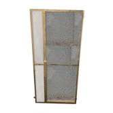 Old mesh factory door