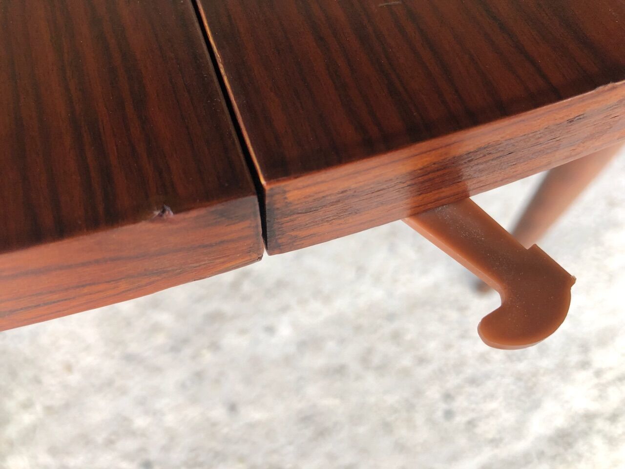 Mid-century dining table, vintage rosewood extension with butterfly extension table, 1960'
