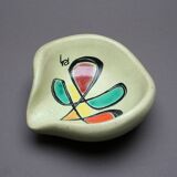 Empty pocket signed in pottery abstract pattern 1950s
