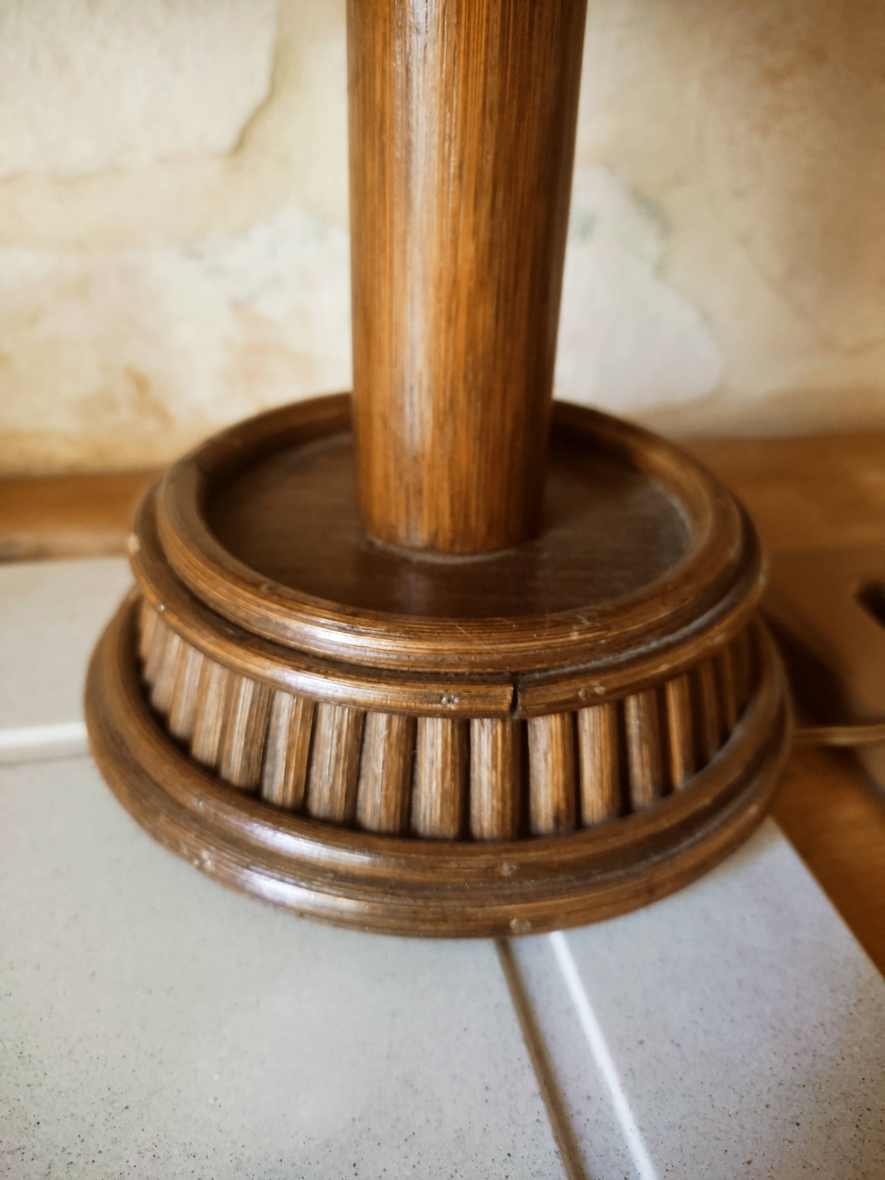 Bohemian rattan lamp