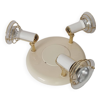 Triple spot ceiling light vintage 80s