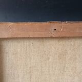 Oil painting on canvas of the courtyard of the pasha's mosque in Oran 1948