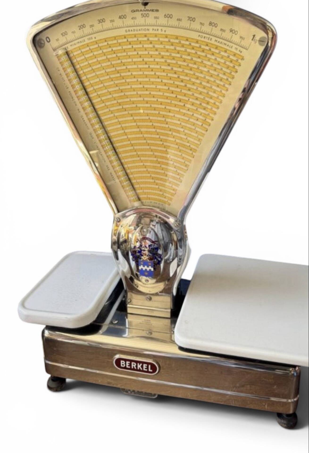 Grande balance de commerce Berkel,  modèle chromé, années 1930