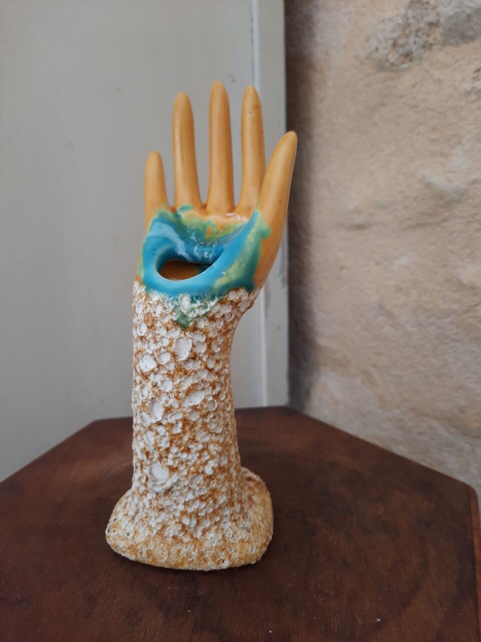 Hand vintage soliflore ring