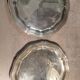4 carved silver metal coasters