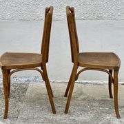 Paire de chaises bistrot thonet vintage 1900