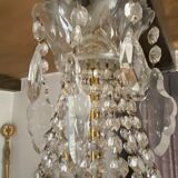 Bohemian crystal hot air balloon chandelier