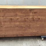 Craft furniture black patina two doors and eight drawers