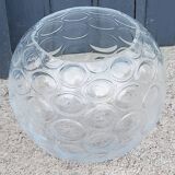 Pair of glass ball vases from the 70