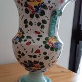 Vase ancien en céramique peint à la main