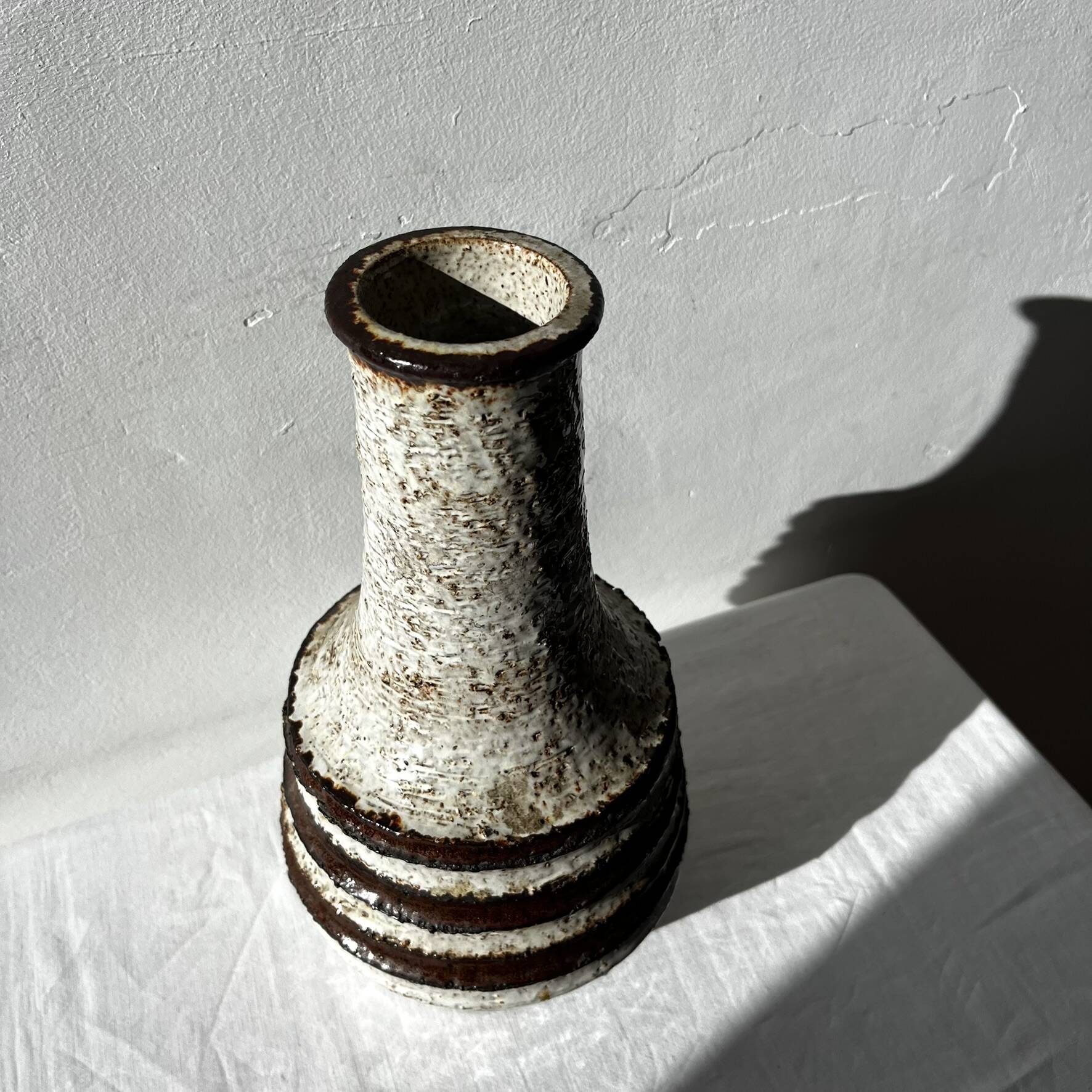Vintage ceramic vase - brutalist / mid-century style