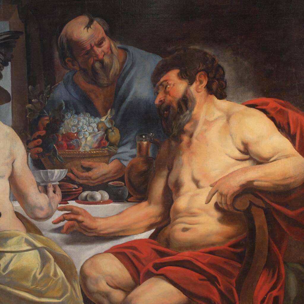 Great 18th-century mythological painting, Philemon and Baucis