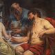 Great 18th-century mythological painting, Philemon and Baucis