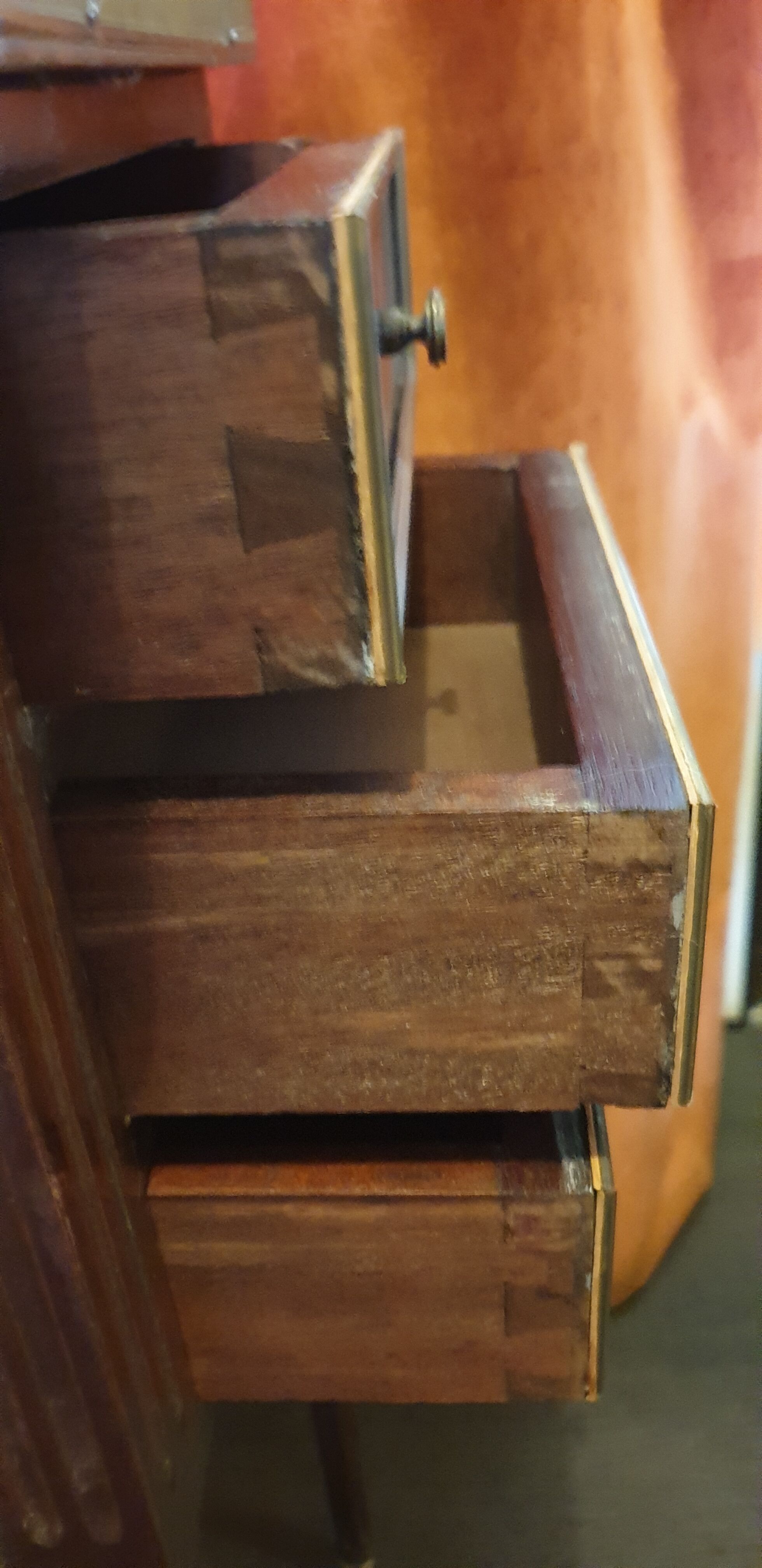 Mahogany bedside Louis XVI
