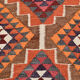 Bold multicolor kilim runner rug,92x395cm