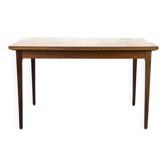 Table à manger extensible en teck de Lübke, années 1960