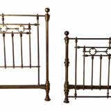 Early 20th century brass bed