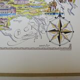 Map of the Dde illustrated region of France Jacques Liozu Loire Valley