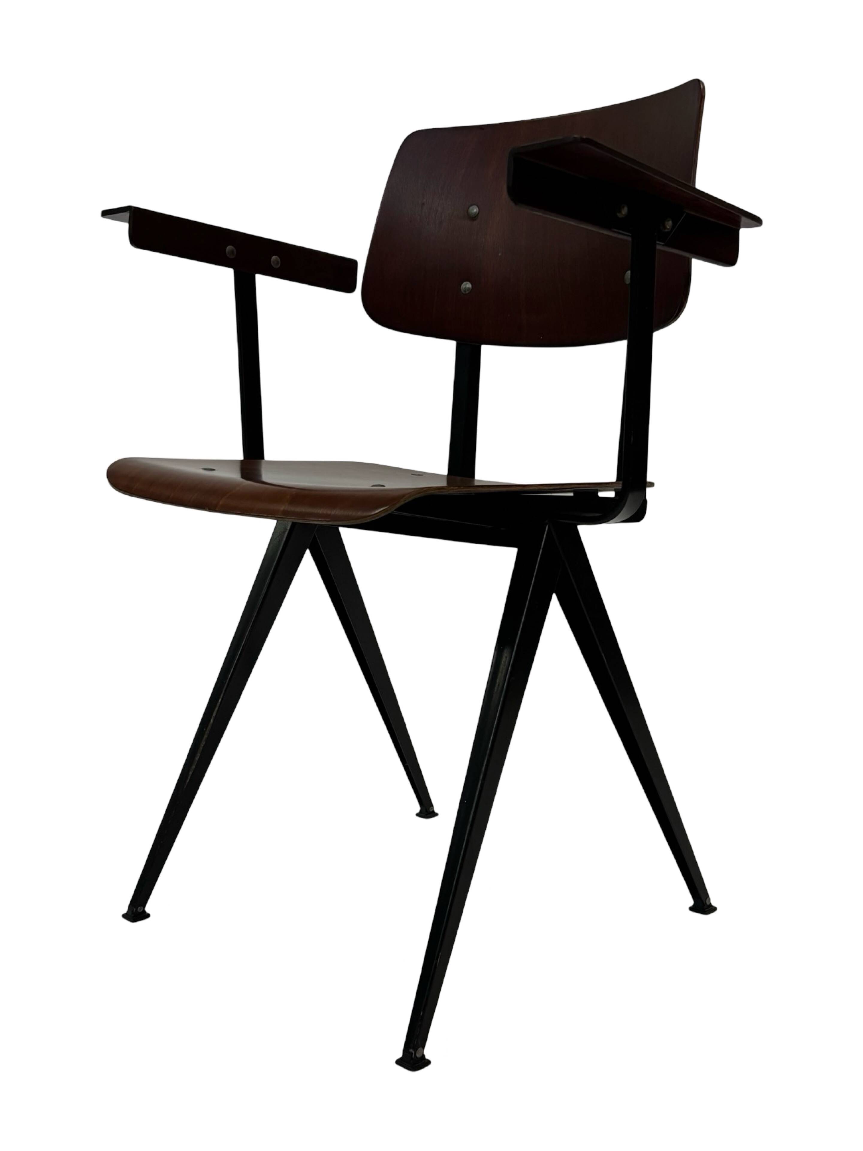 Vintage Galvanitas S16 chair with armrests, 1960 Netherlands Design