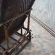 Chair long vintage rattan