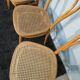 Set de 4 chaises cannées hêtre courbé