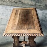 Brutalist oak coffee table 1940-50