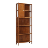 Vintage bookshelf made of solid beech wood and poplar veneer, 1960s design.