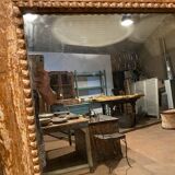 Carved wooden frame mirror