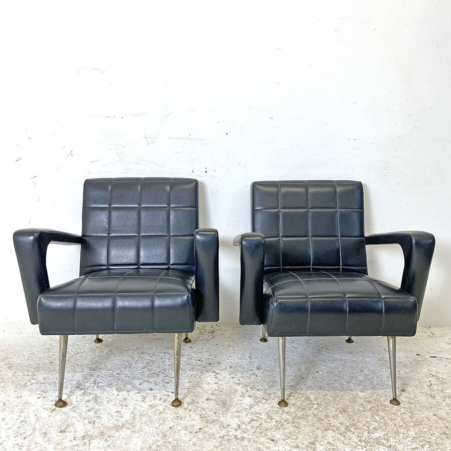 Paire de fauteuils vintage 60's