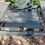 EMU antique iron garden furniture, table, 2 armchairs and 4 Vera chairs