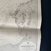 Carte nautique de la côte ouest de l'Angleterre, baie de Morecambe