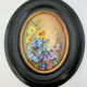 Lot miniature paintings floral decoration 1920