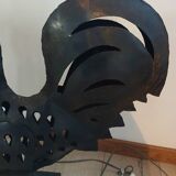 Wrought iron table lamp/rooster